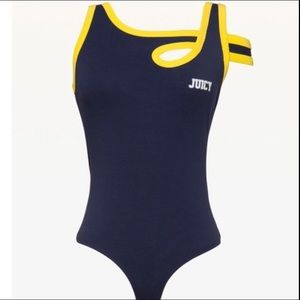Juicy Couture Logo Cut Out Bodysuit